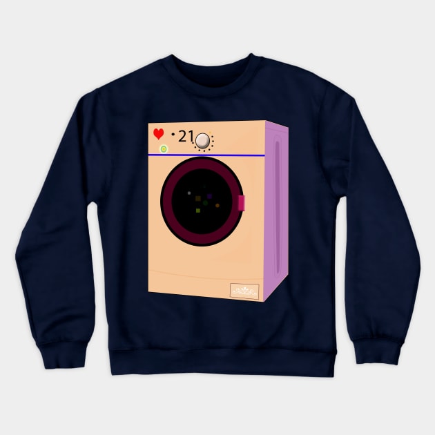 Washing Machine Crewneck Sweatshirt by momomoma